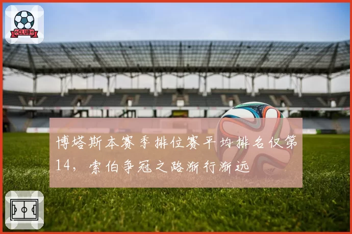 博塔斯本赛季排位赛平均排名仅第14,索伯争冠之路渐行渐远